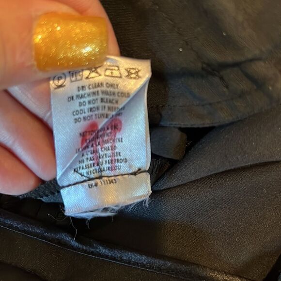 Adam Lippes black satin-like straight leg, dresspants, 2! - Picture 10 of 10